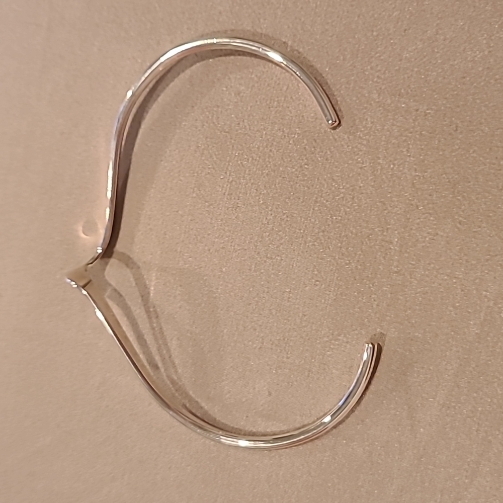 Wave design sterling silver cuff bracelet brand new - Picture 5 of 5